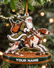 Personalized 3D Santa On Point Acrylic Ornament | gallery 1