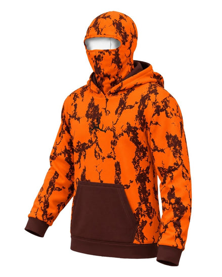 Blaze Go Hunt Camo Balaclava Hoodie | mockup 01