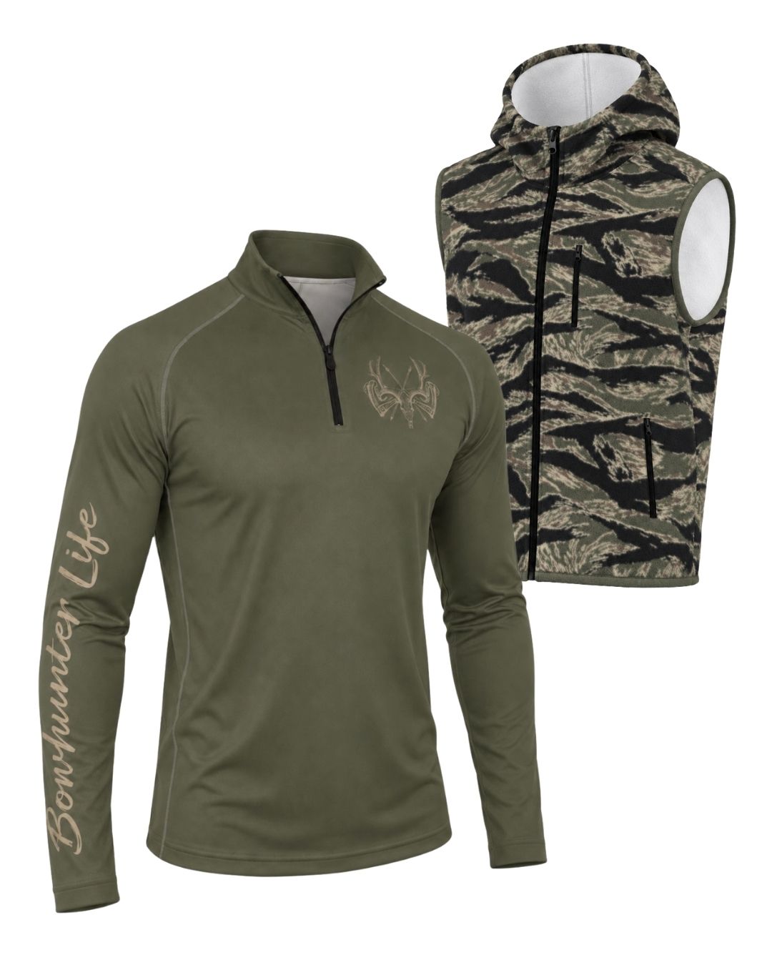 Combo - Bowhunter Life Camo Layering Series – Hooded Vest | image 1