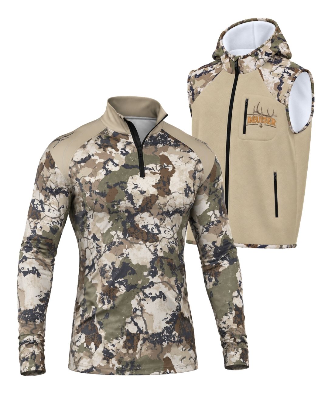 Combo - Bruiser Camo Layering Series – Hooded Vest | image 1