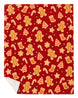 Festive Gingerbread Cookie Fleece Blanket | mockup 01