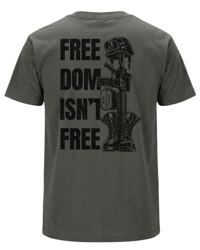Freedom Isn't Free T-shirt | Charcoal | mockup 01
