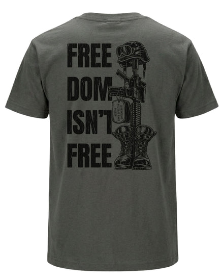 Freedom Isn't Free T-shirt | Charcoal | mockup 01