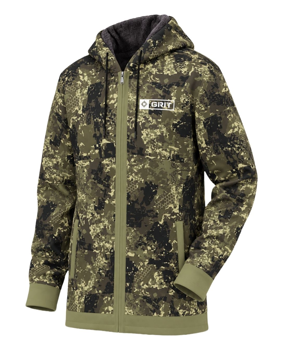 Grit Camo Fleece-Lined Jacket | mockup 01