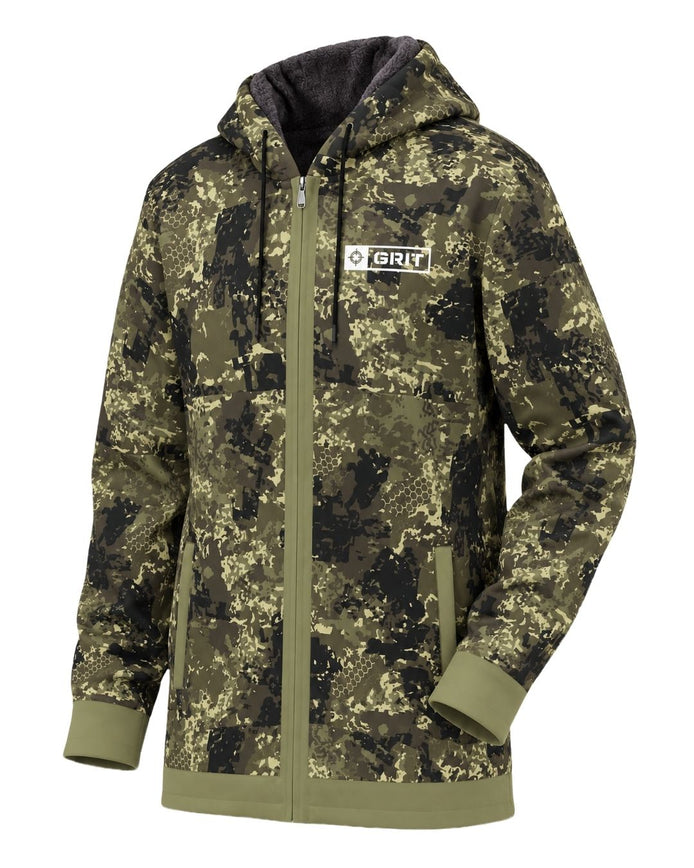 Grit Camo Fleece-Lined Jacket | mockup 01