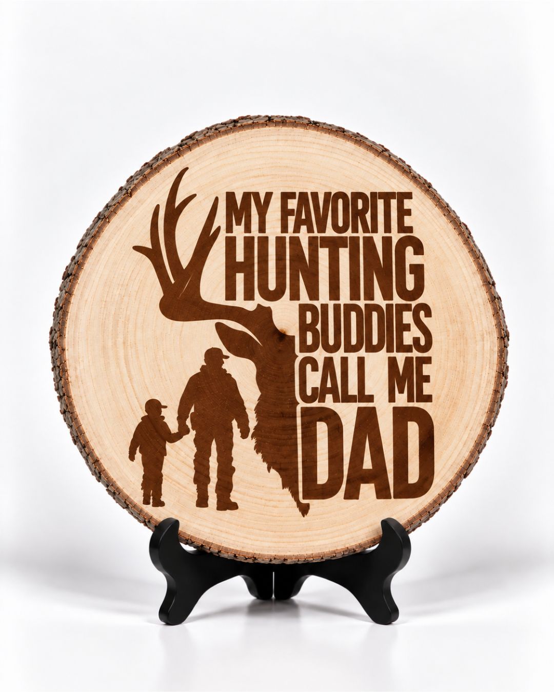 Hunting Buddies Call Me Dad Wood Plaque | gallery 1