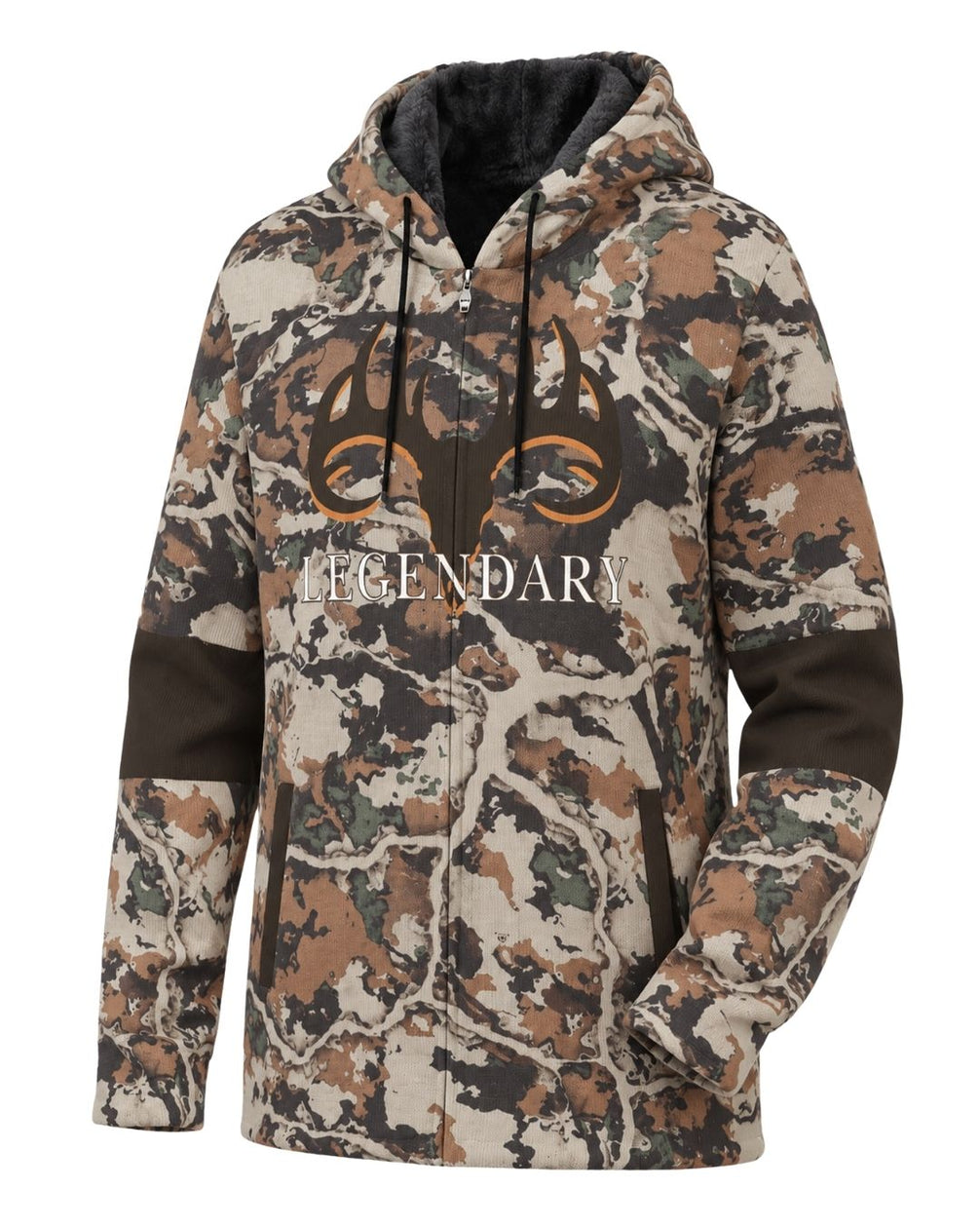 Legendary Camo Fleece-Lined Jacket | mockup 01