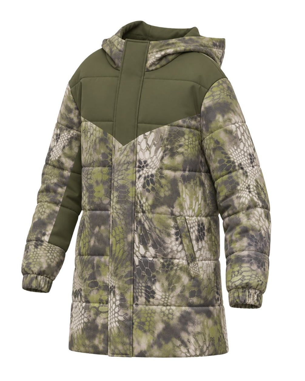 Moss Scale Camo Kids’ Coat Jacket | mockup 01