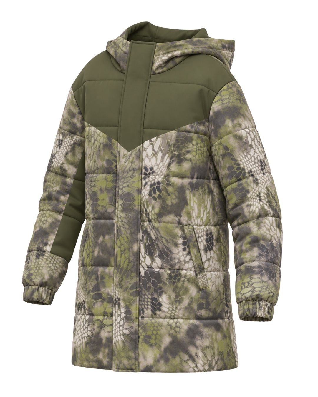 Moss Scale Camo Kids’ Coat Jacket | mockup 01
