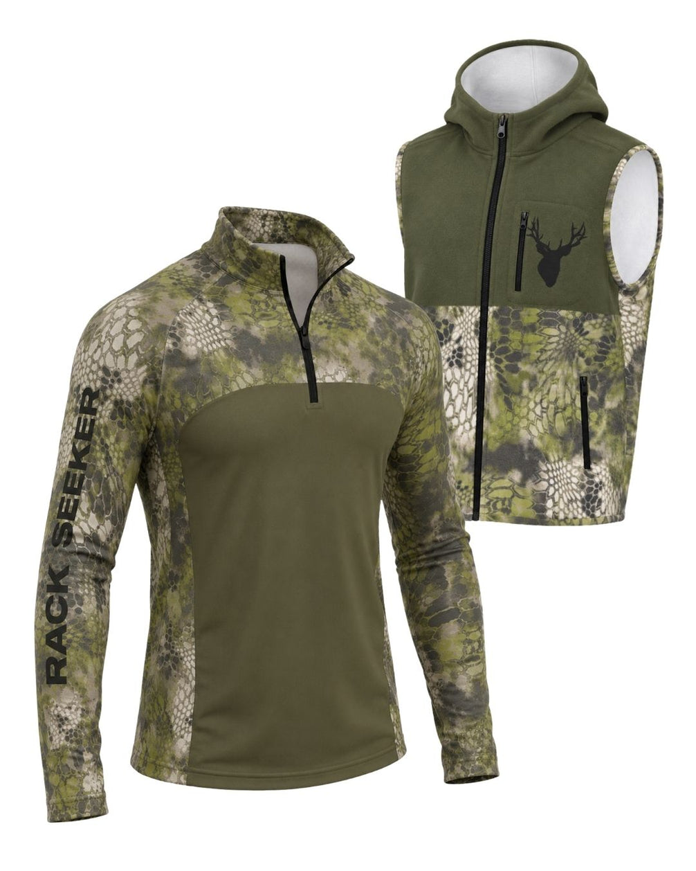Combo - Rack Seeker Camo Layering Series – Hooded Vest | image 1