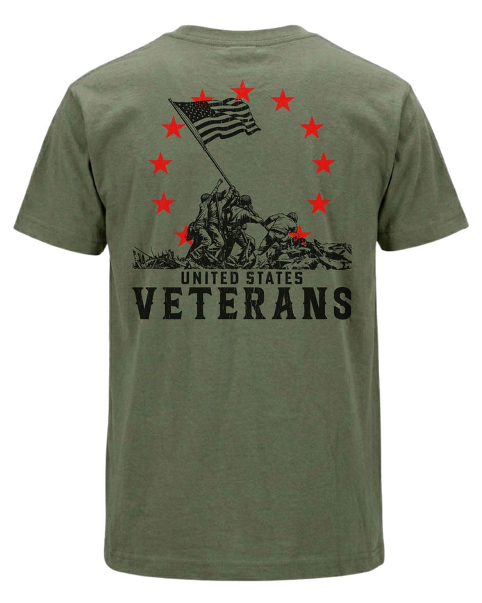 United States Veterans T-shirt | Military Green | mockup 01