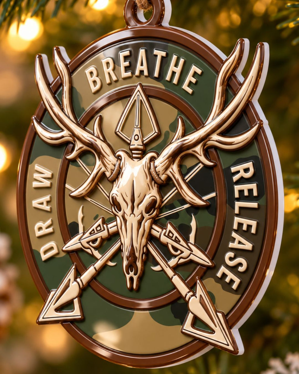 3D Archer's Mantra Christmas Acrylic Ornament | gallery 4