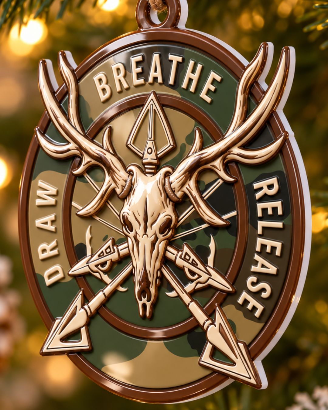 3D Archer's Mantra Christmas Acrylic Ornament | gallery 4