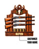 Personalized 3D Hunting Rifle Rack Acrylic Ornament | gallery 6