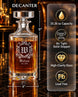 Personalized Gothic Coat Of Arms Whiskey Decanter Gift Set | GS131009 | mockup 02