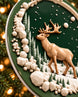 3D Winter Deer Christmas Acrylic Ornament | gallery 4