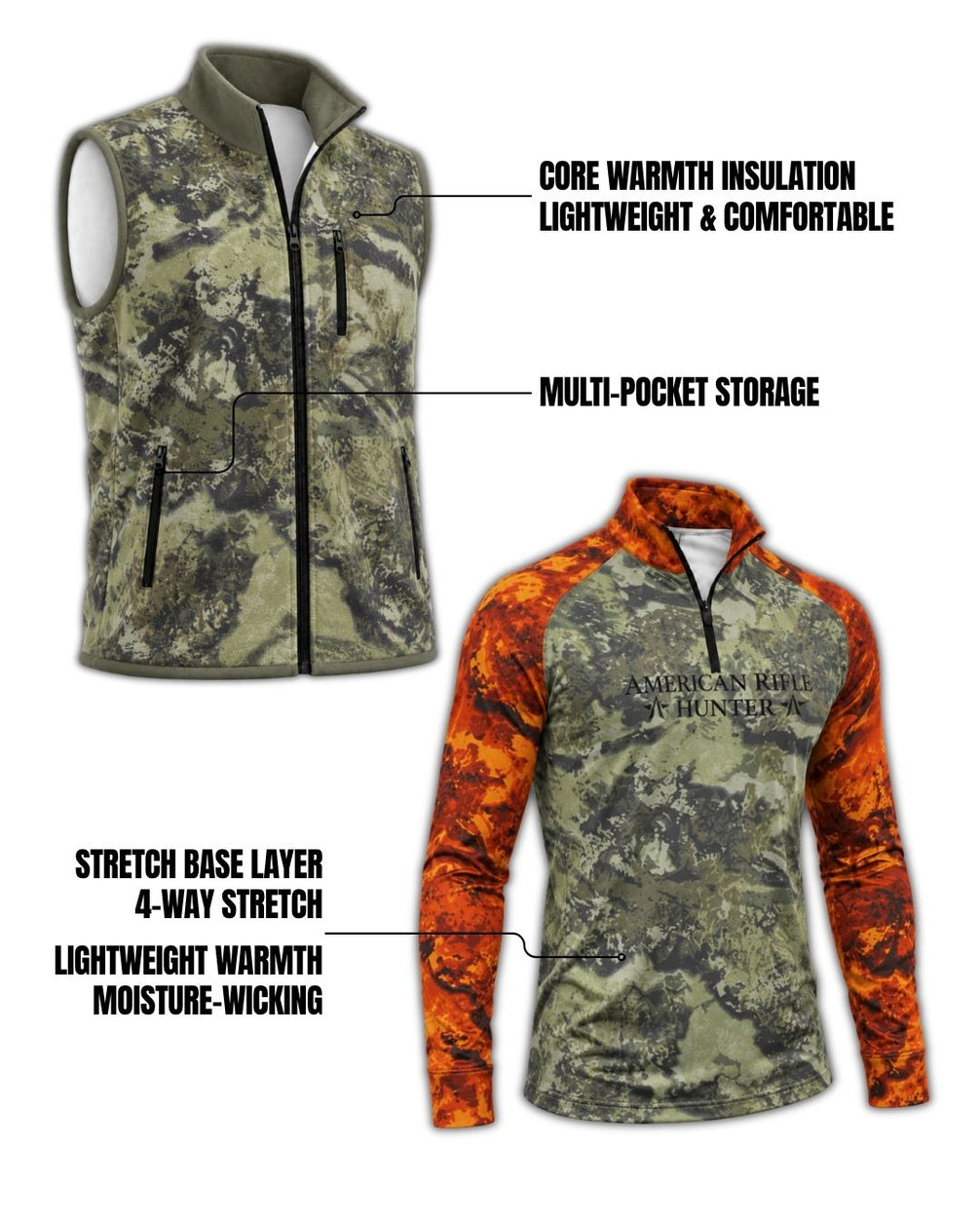 Combo - American Rifle Hunter Camo Layering Series | mockup 02