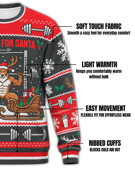 Bulking For Santa Ugly Sweater | mockup 02