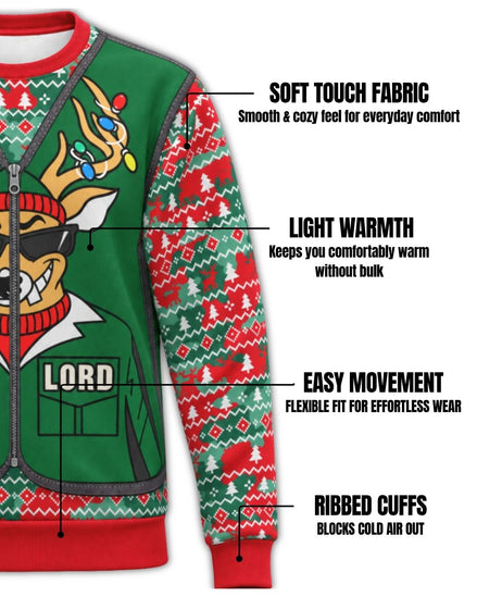 sweatshirt - Dear Lord Funny Christmas Pairing