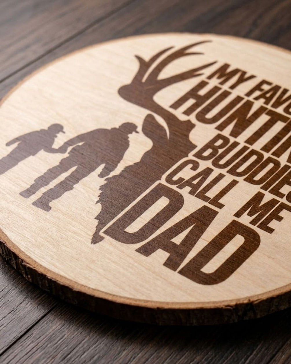 Hunting Buddies Call Me Dad Wood Plaque | gallery 2