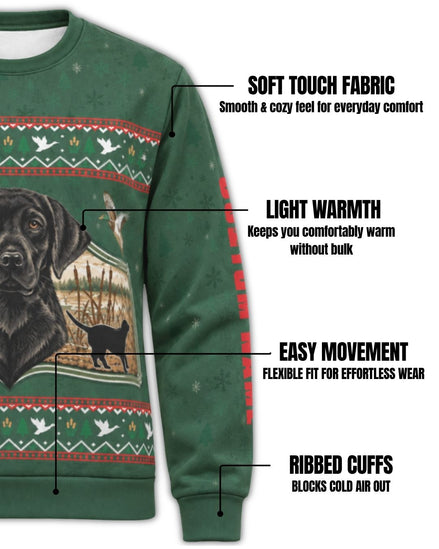 sweatshirt - Merry Marsh Retriever Christmas Pairing