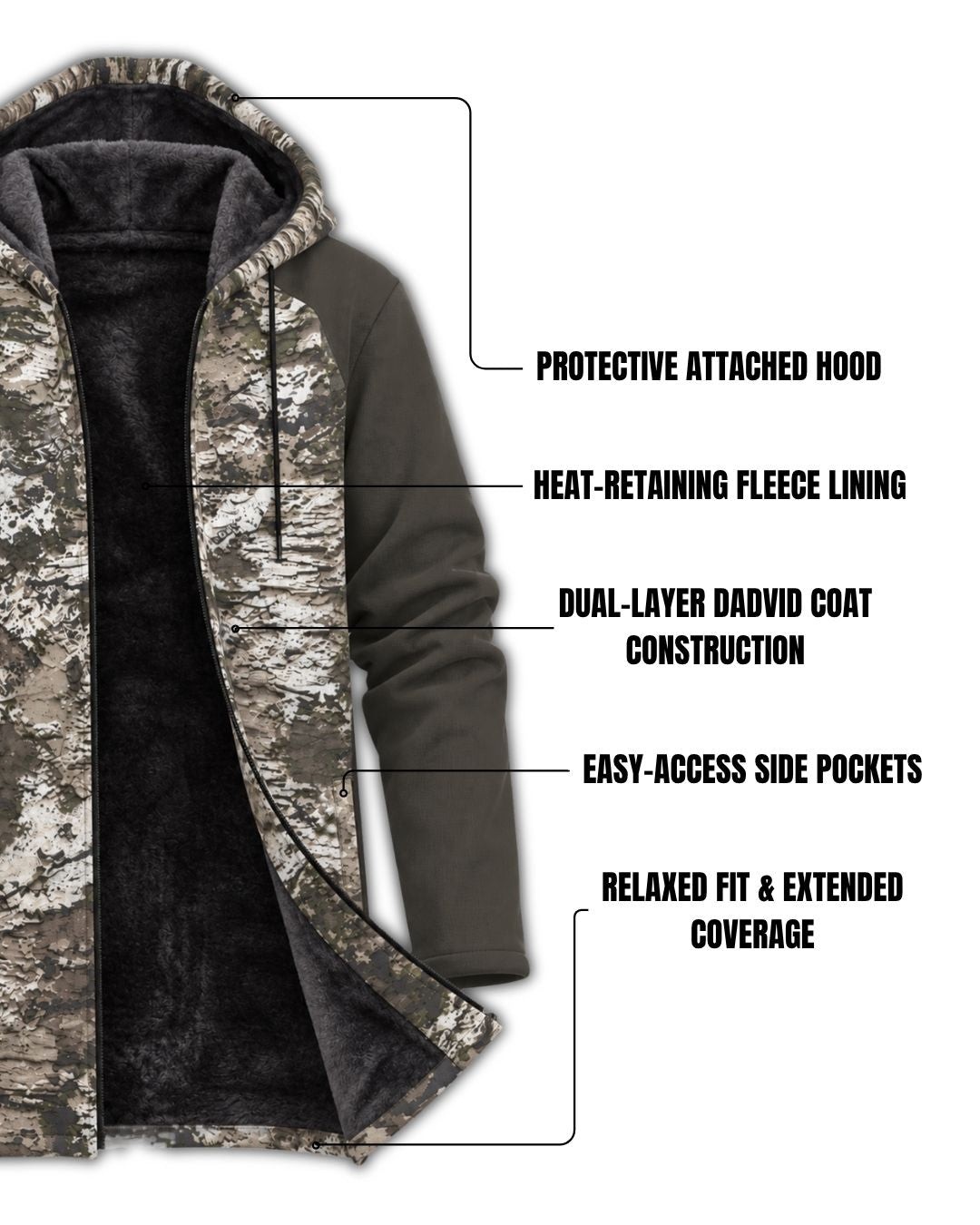 Silver Bark Camo Fleece-Lined Jacket | mockup 02