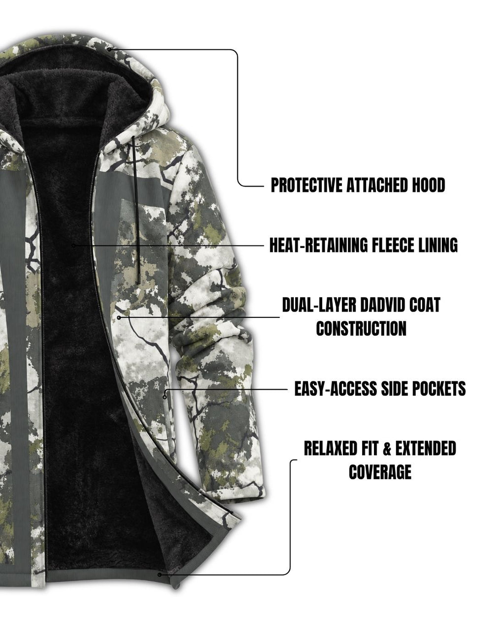 Stone Ridge Camo Fleece-lined Jacket | mockup 02