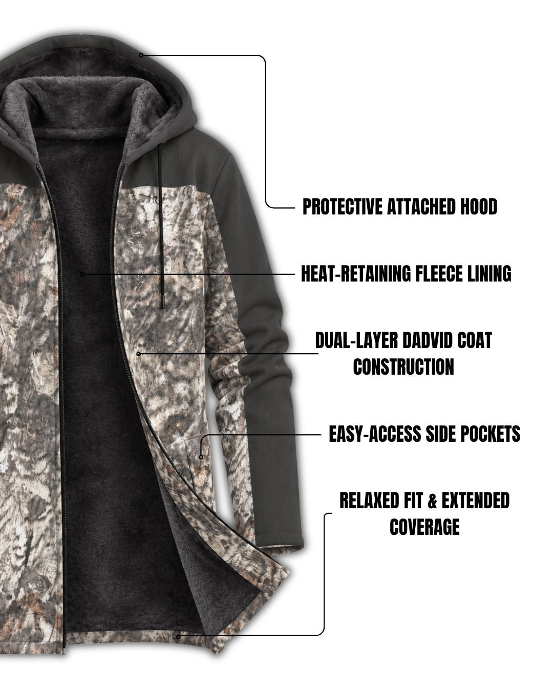 Timber Shadow Camo Fleece-Lined Jacket | mockup 02