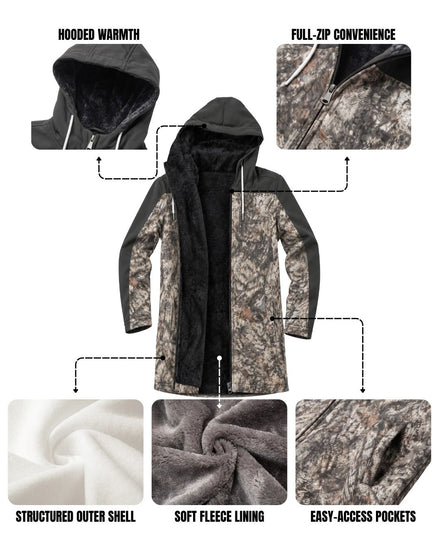 Timber Shadow Kids’ Camo Fleece‑lined Jacket | mockup 02