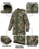Woodland Pixel Camo Kids' Coat Jacket | mockup 02