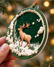 3D Winter Deer Christmas Acrylic Ornament | gallery 3