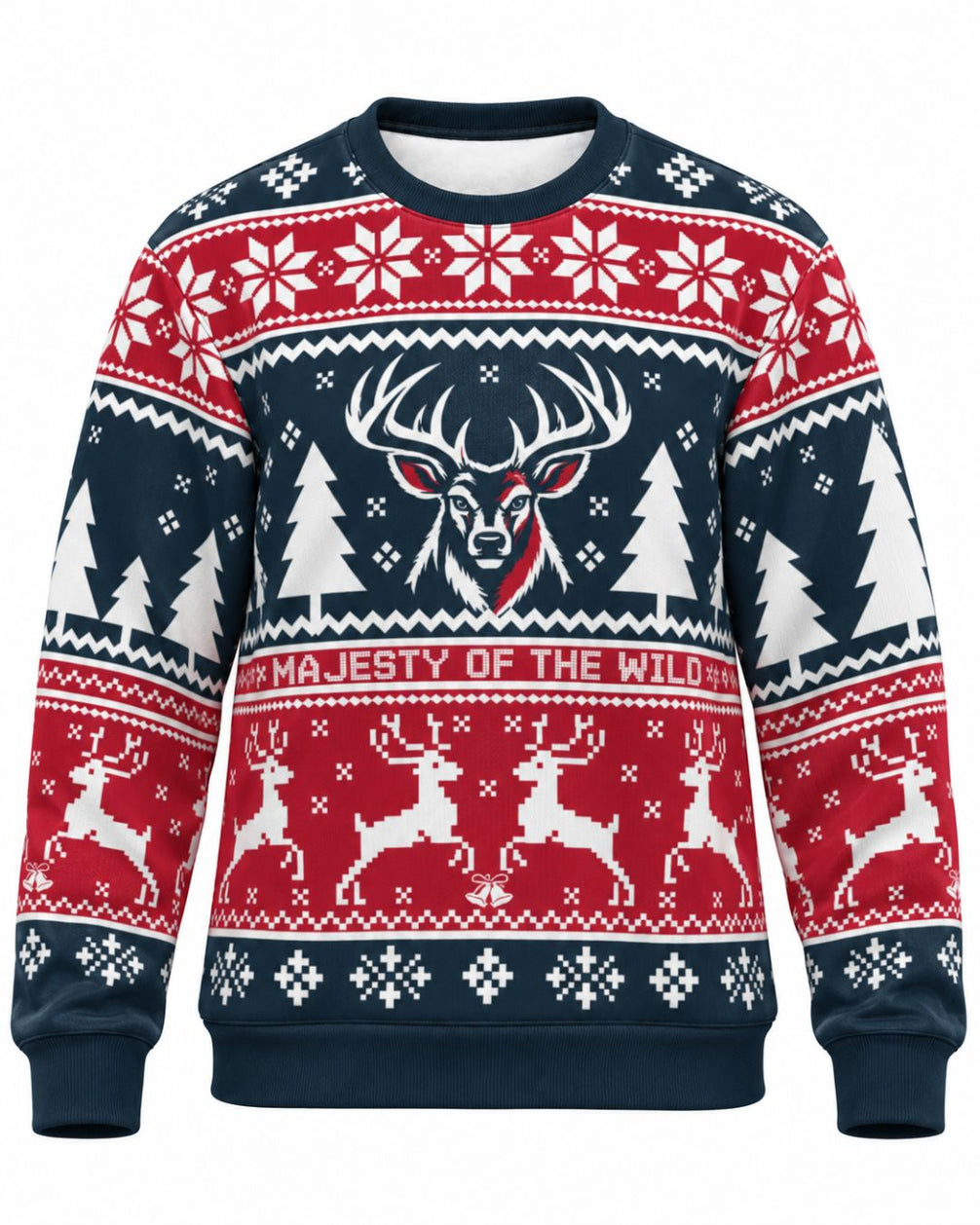 Majesty Of The Wild Christmas Ugly Sweater | mockup 03