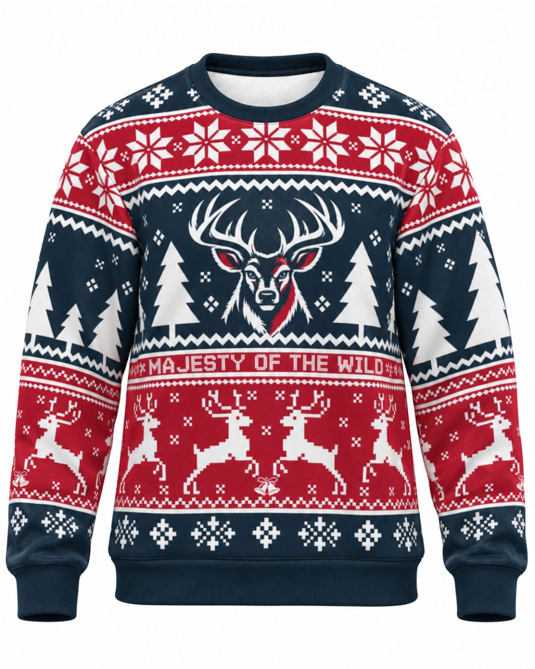 Majesty Of The Wild Christmas Ugly Sweater | mockup 03