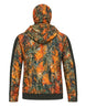 Orange Timber Camo Balaclava Hoodie | mockup 03