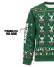 sweatshirt - Personalized Reindeer Hunter Christmas Pairing