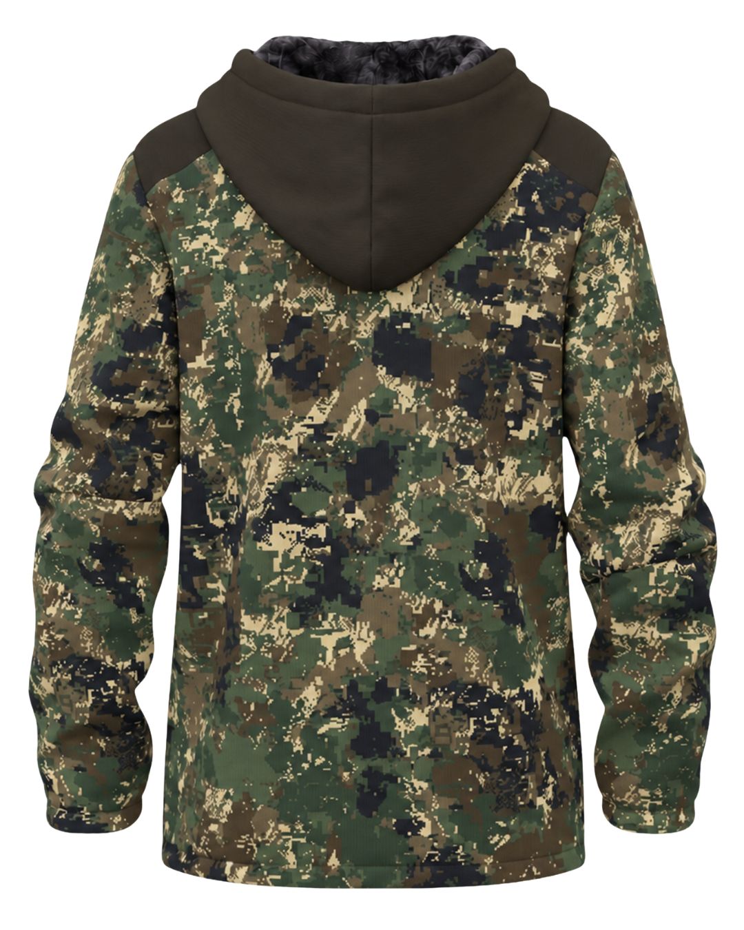 Train Hard Camo Fleece-Lined Jacket | mockup 03