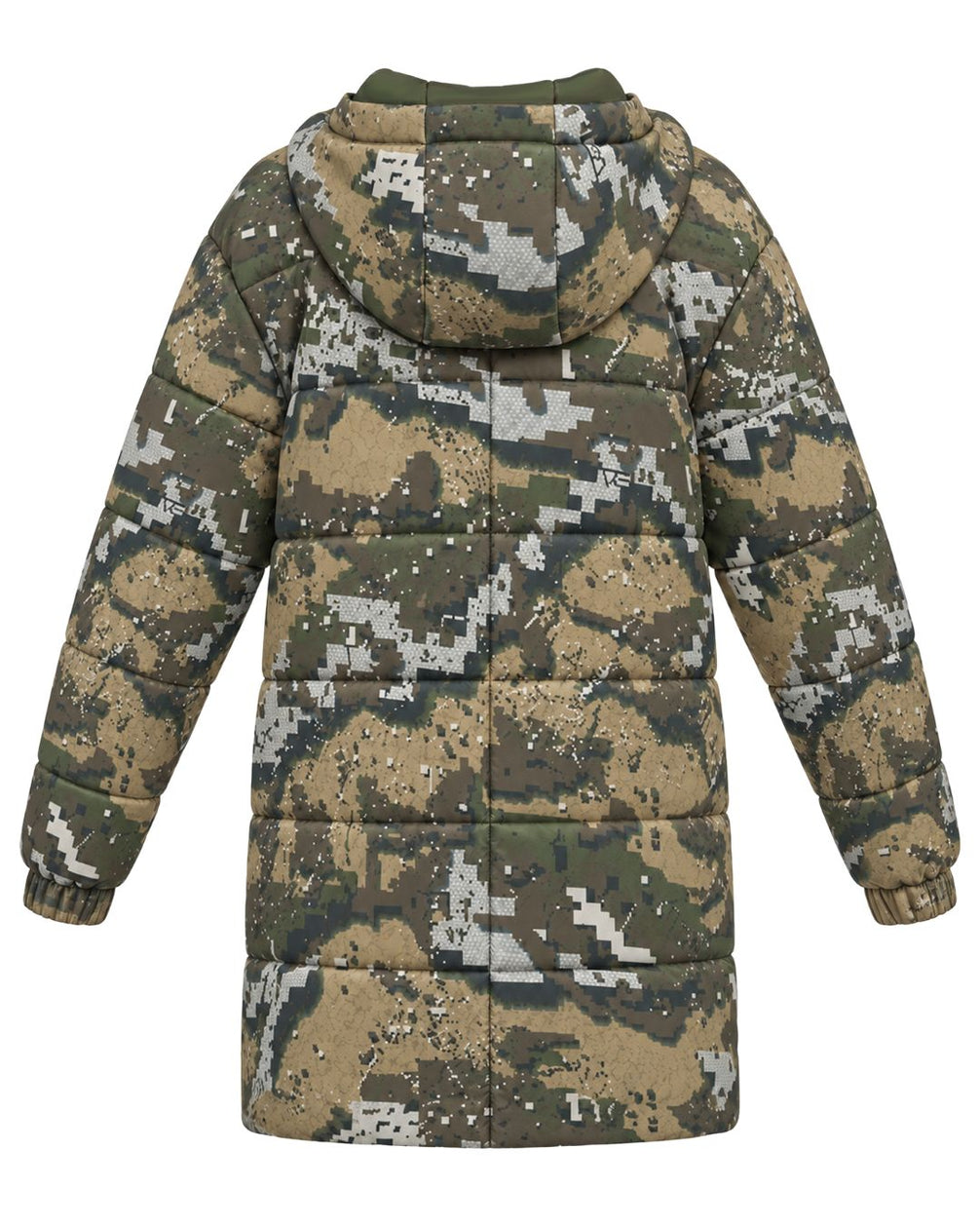 Woodland Pixel Camo Kids' Coat Jacket | mockup 03