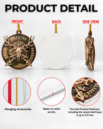 3D Archer's Mantra Christmas Acrylic Ornament | gallery 2