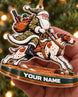 Personalized 3D Santa On Point Acrylic Ornament | gallery 3