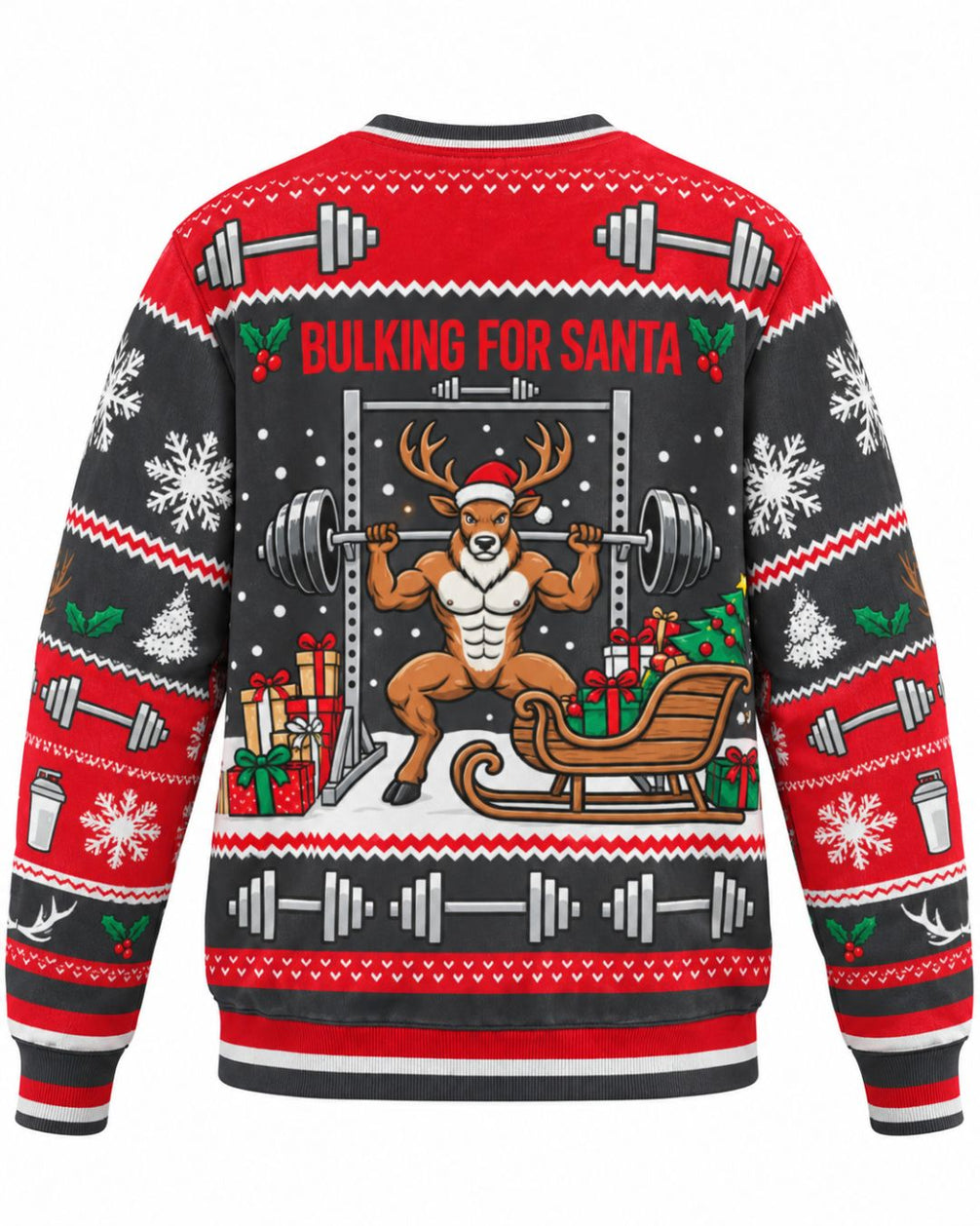 Bulking For Santa Ugly Sweater | mockup 04