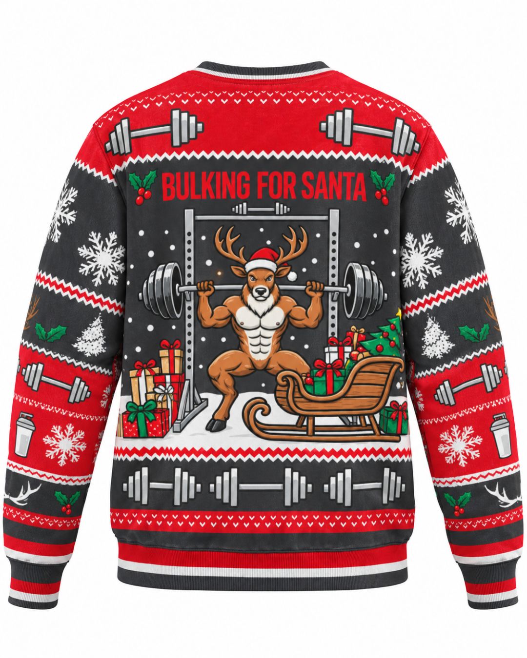 Bulking For Santa Ugly Sweater | mockup 04