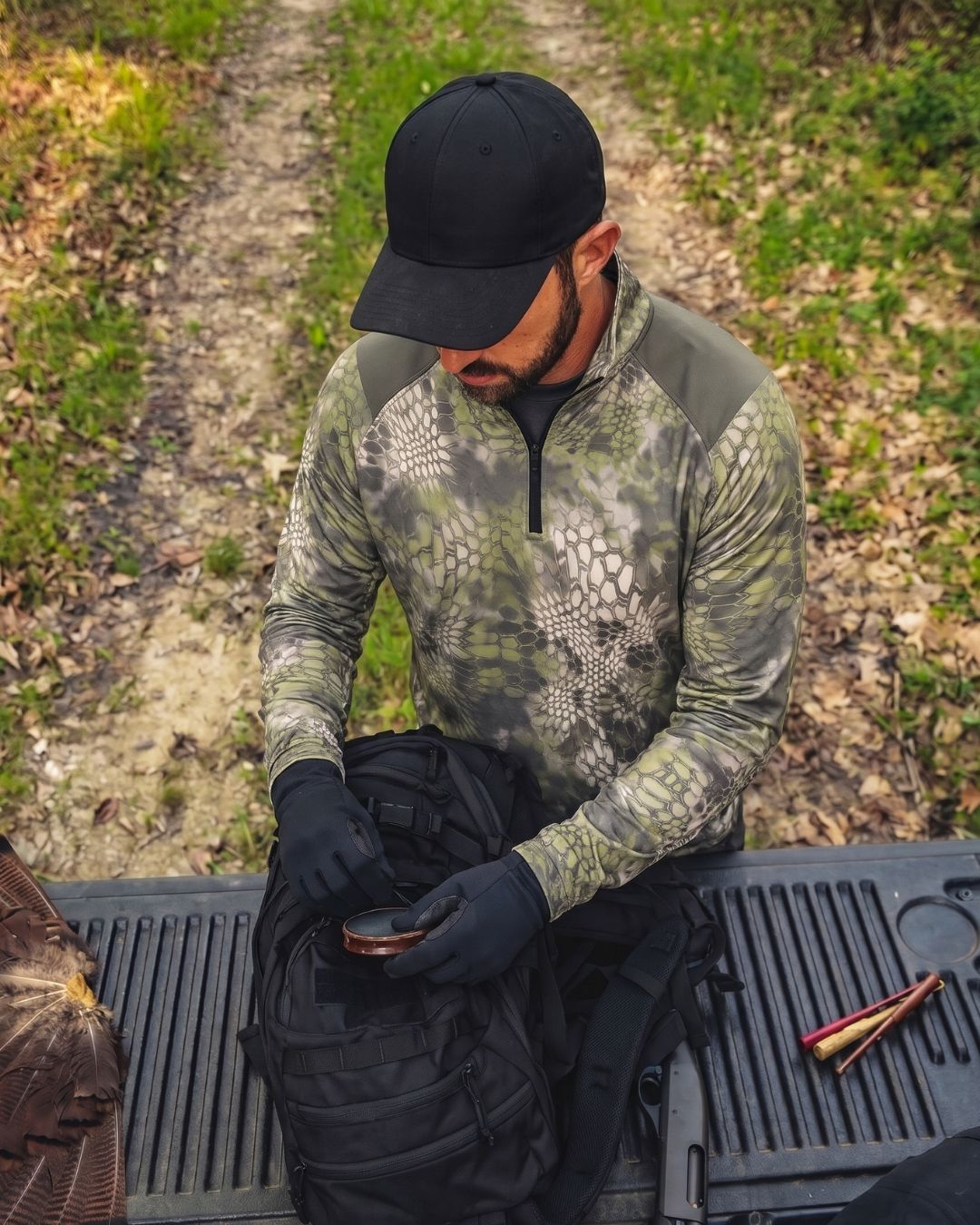 Long-Sleeve / Quarter-Zip Shirt - Field Ready Camo Layering Series | mockup 04