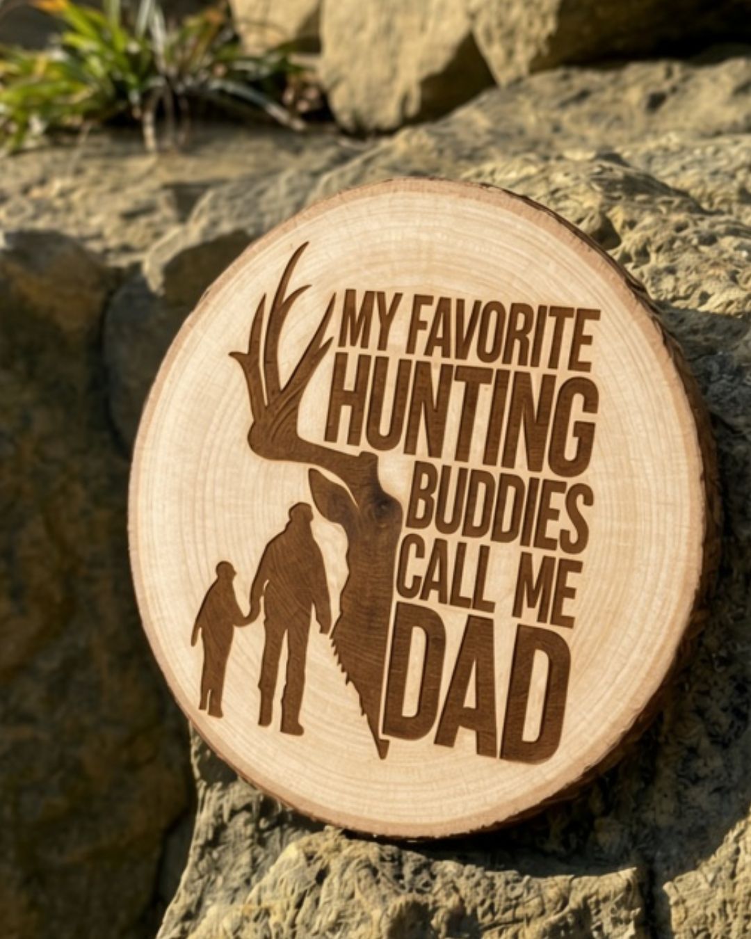 Hunting Buddies Call Me Dad Wood Plaque | gallery 4