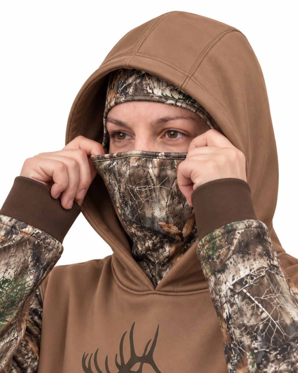 King Camo Balaclava Hoodie | mockup 04