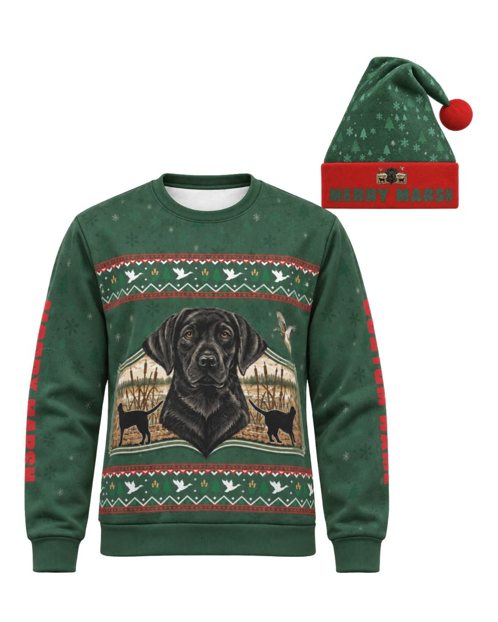 combo - Merry Marsh Retriever Christmas Pairing