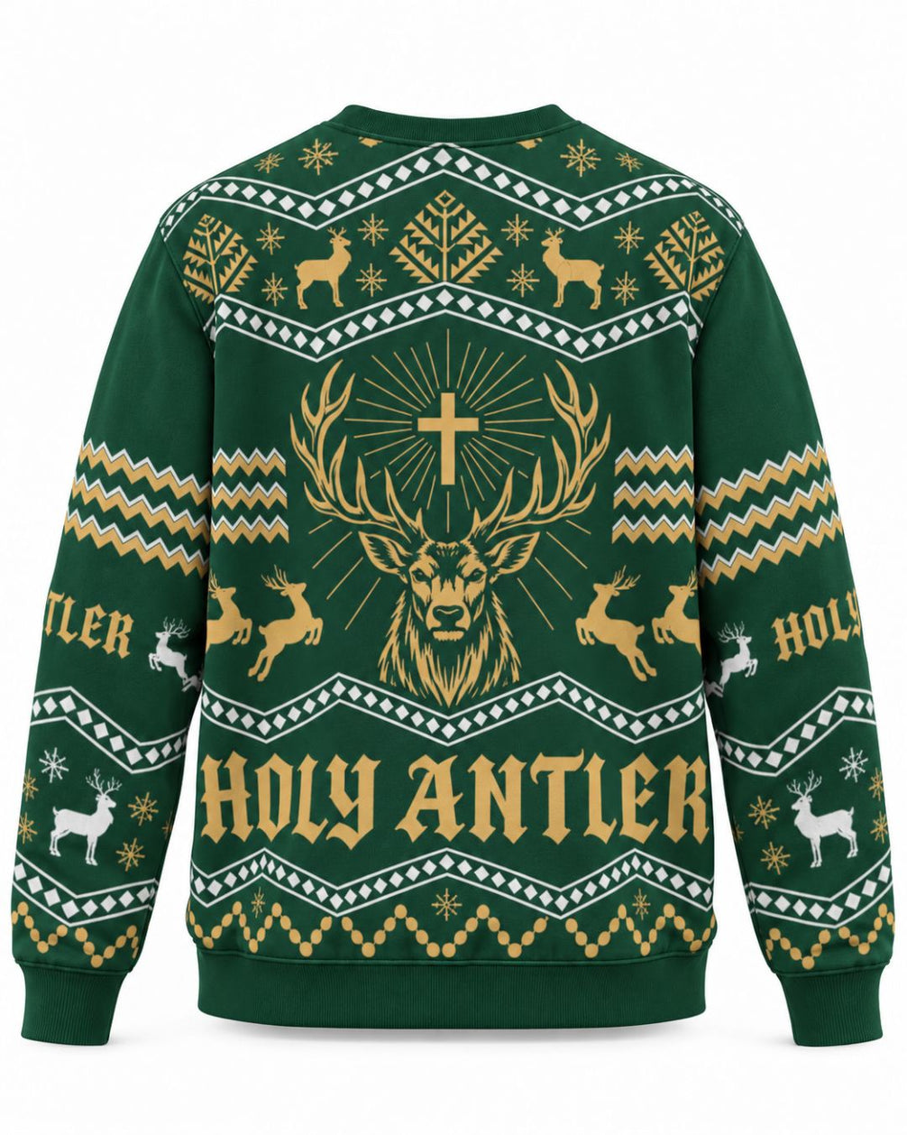 Nordic Holy Antler Ugly Sweater | mockup 04