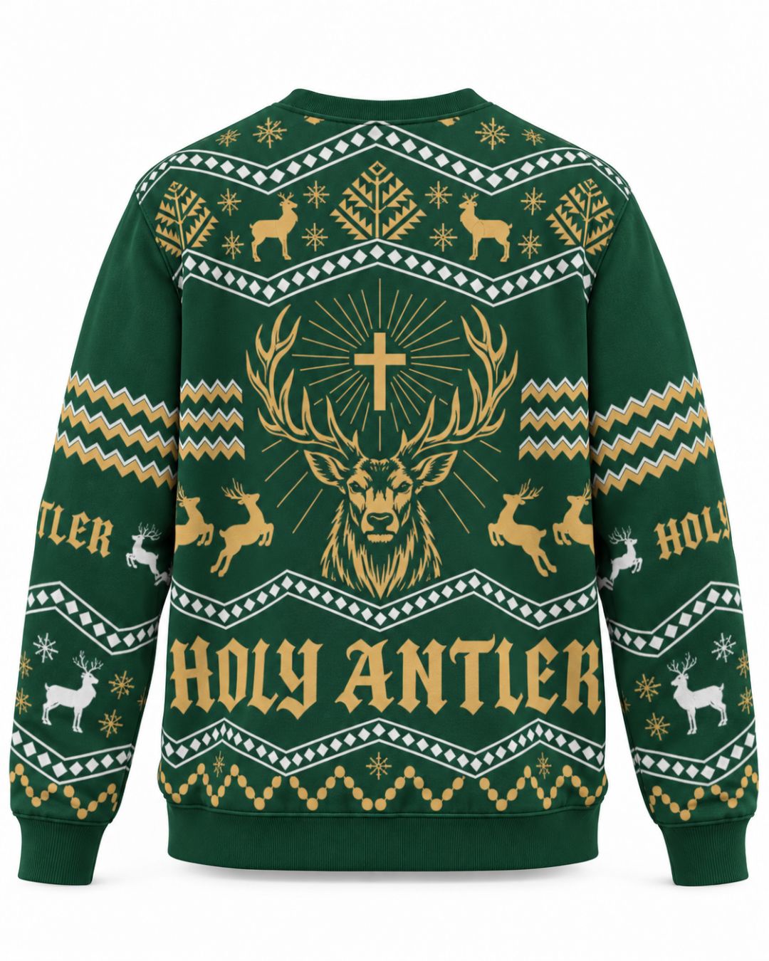 Nordic Holy Antler Ugly Sweater | mockup 04