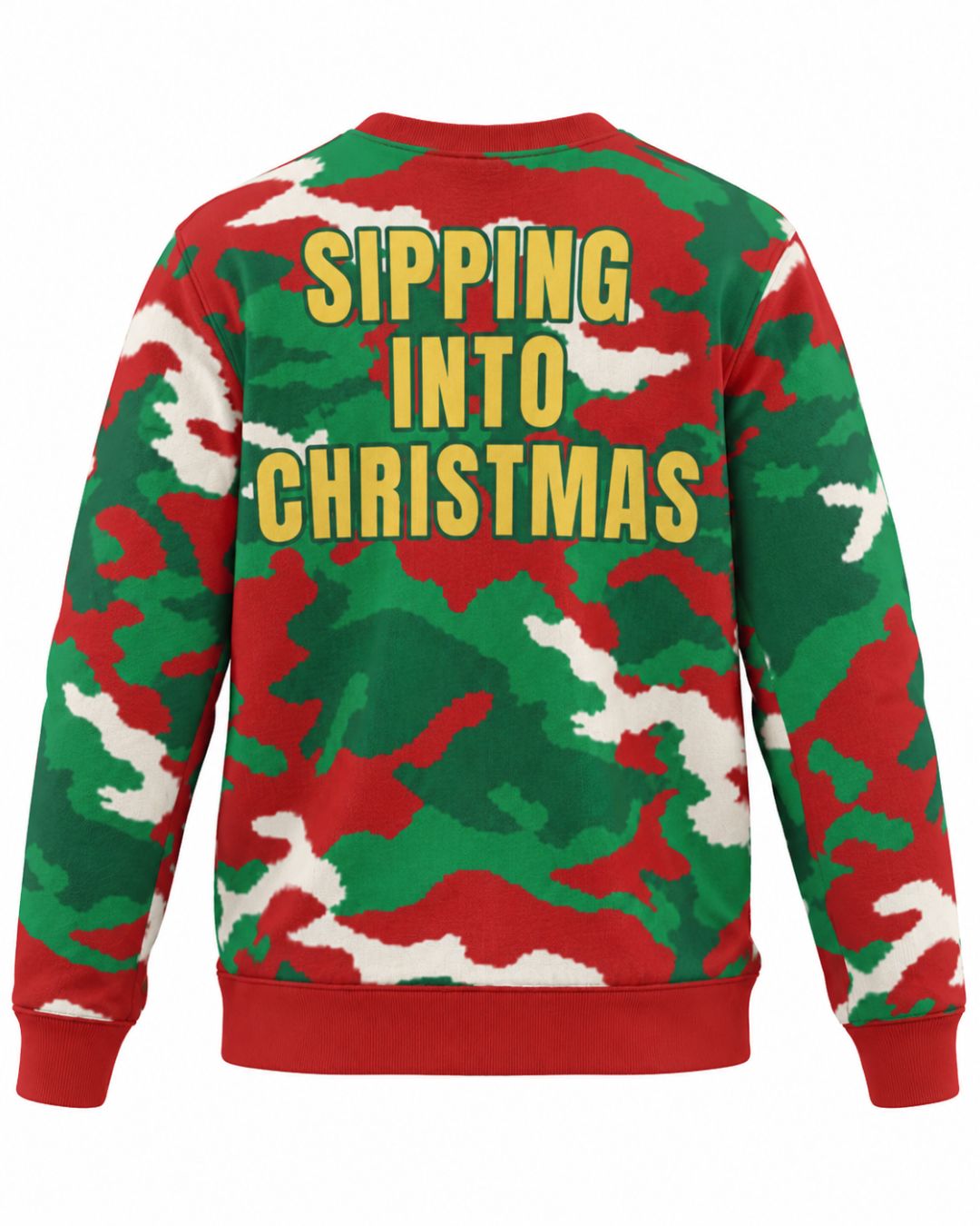 Sipping Into Christmas Ugly Sweater | mockup 04