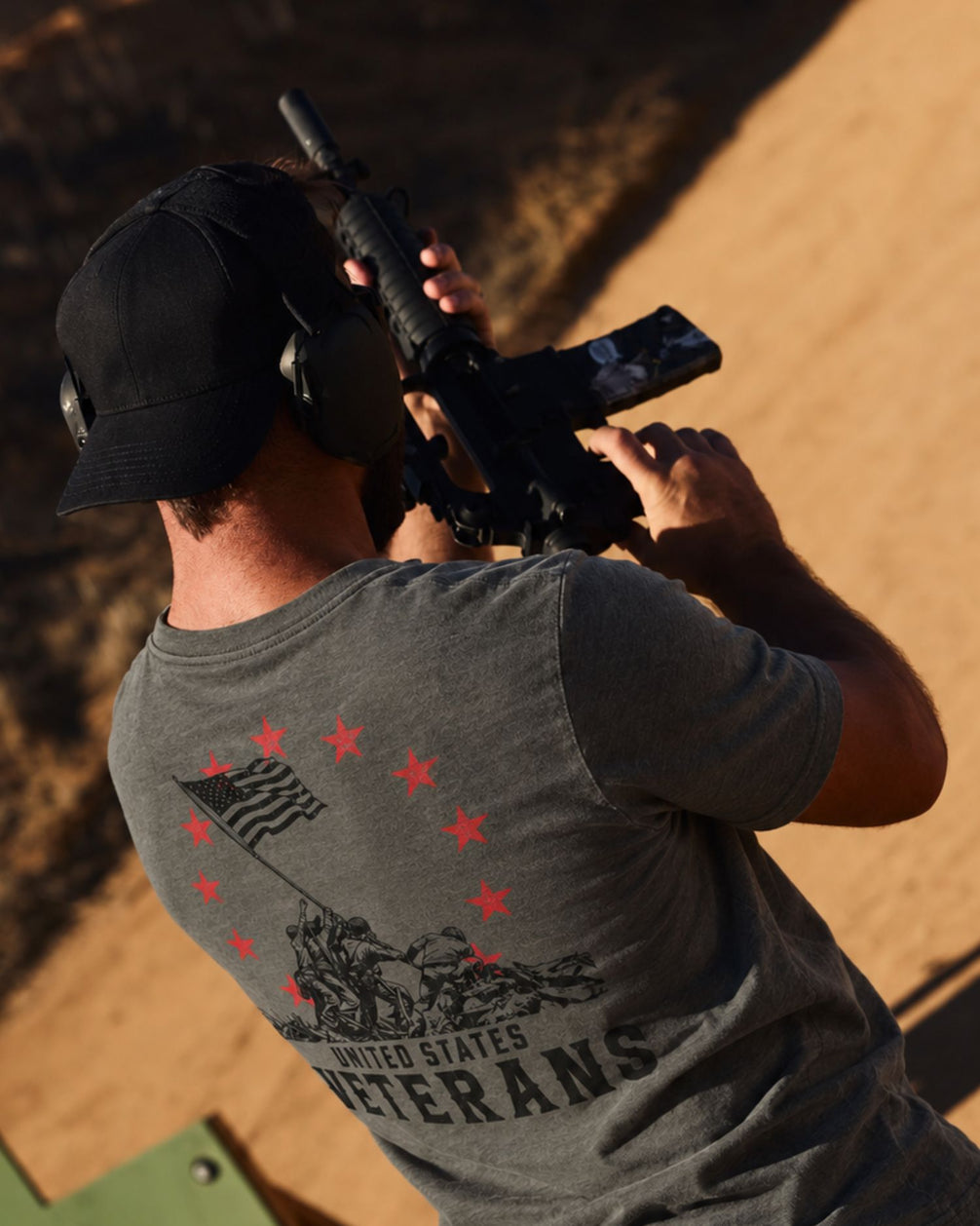 United States Veterans T-shirt | Charcoal | mockup 05