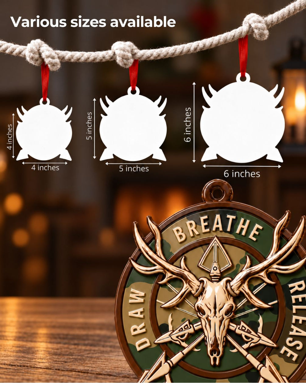 3D Archer's Mantra Christmas Acrylic Ornament | gallery 5
